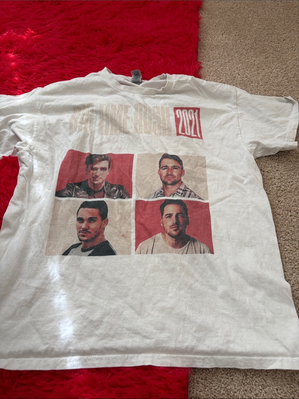 White Graphic Band Tour T-Shirt - 2021